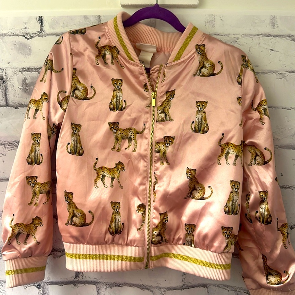 Adorable Leopard Satin Jacket. K. Jihan for H&M